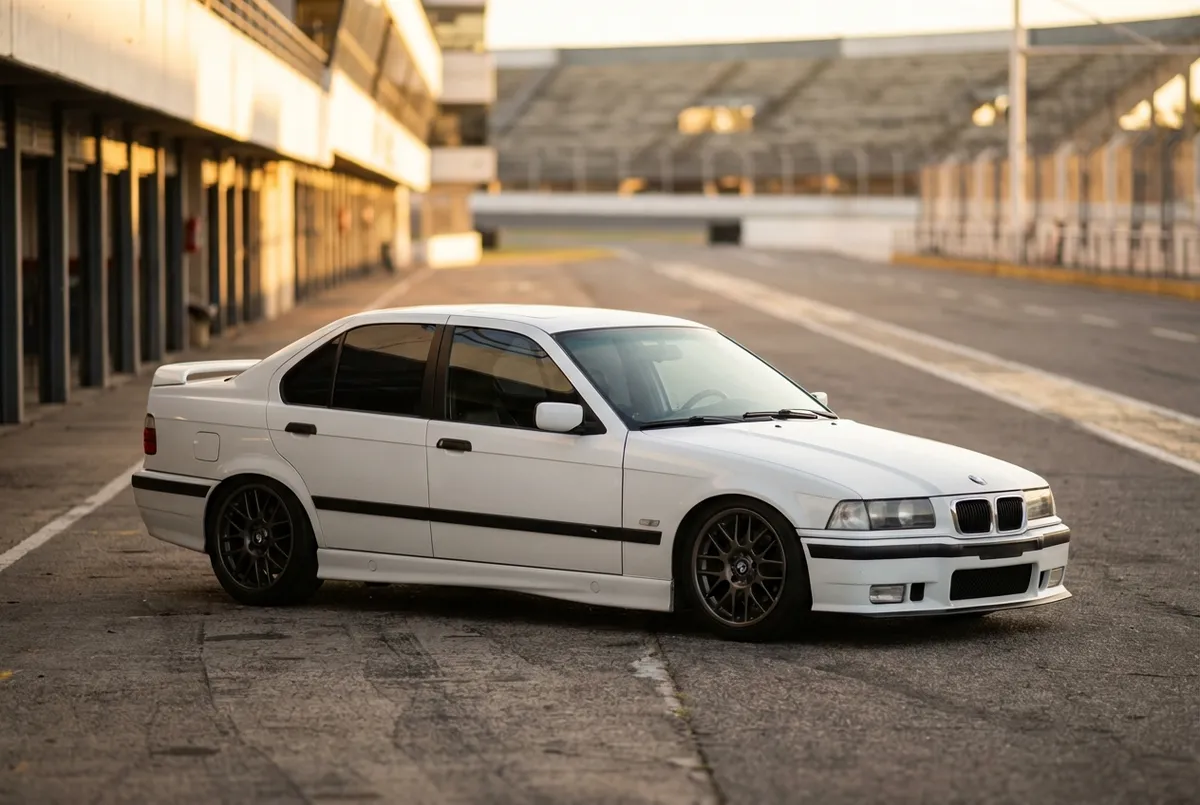 BMW E36 en pit lane