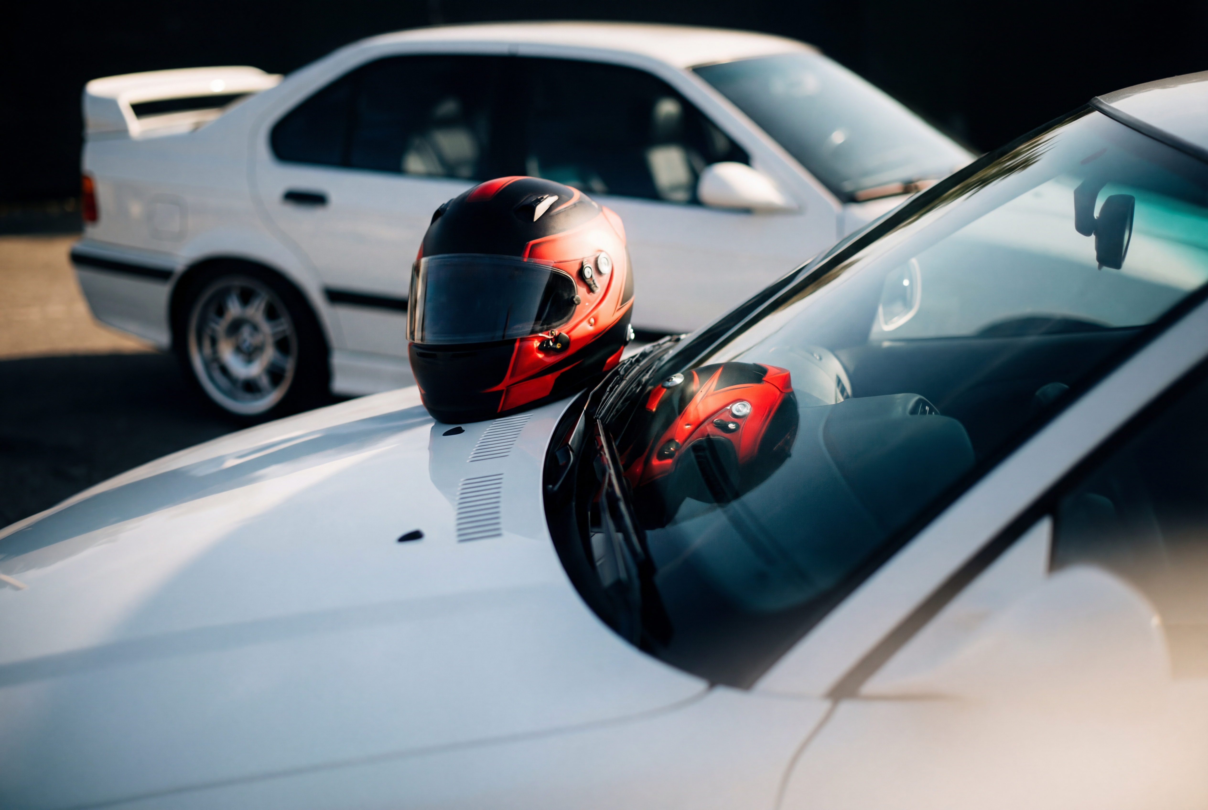 Detalle de equipamiento de seguridad para pista